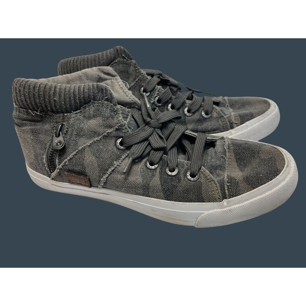 Blowfish Malibu Martini Mid-Top Sneakers womens 10M Camo‎ Canvas Casual Shoes